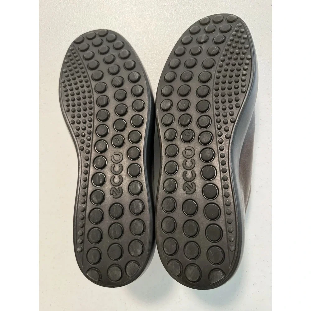 ECCO Men's Soft 7 Easy Slip On Sneaker Mocha Cocoa Brown EU 48 Size 14 Wide US